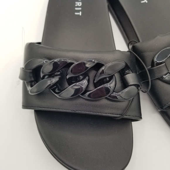 Esprit Della Black Slides Sandals NWOT size 6.5 - Picture 4 of 10
